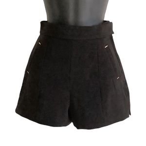 NWT H&M Women Black High-Waist Shorts 0